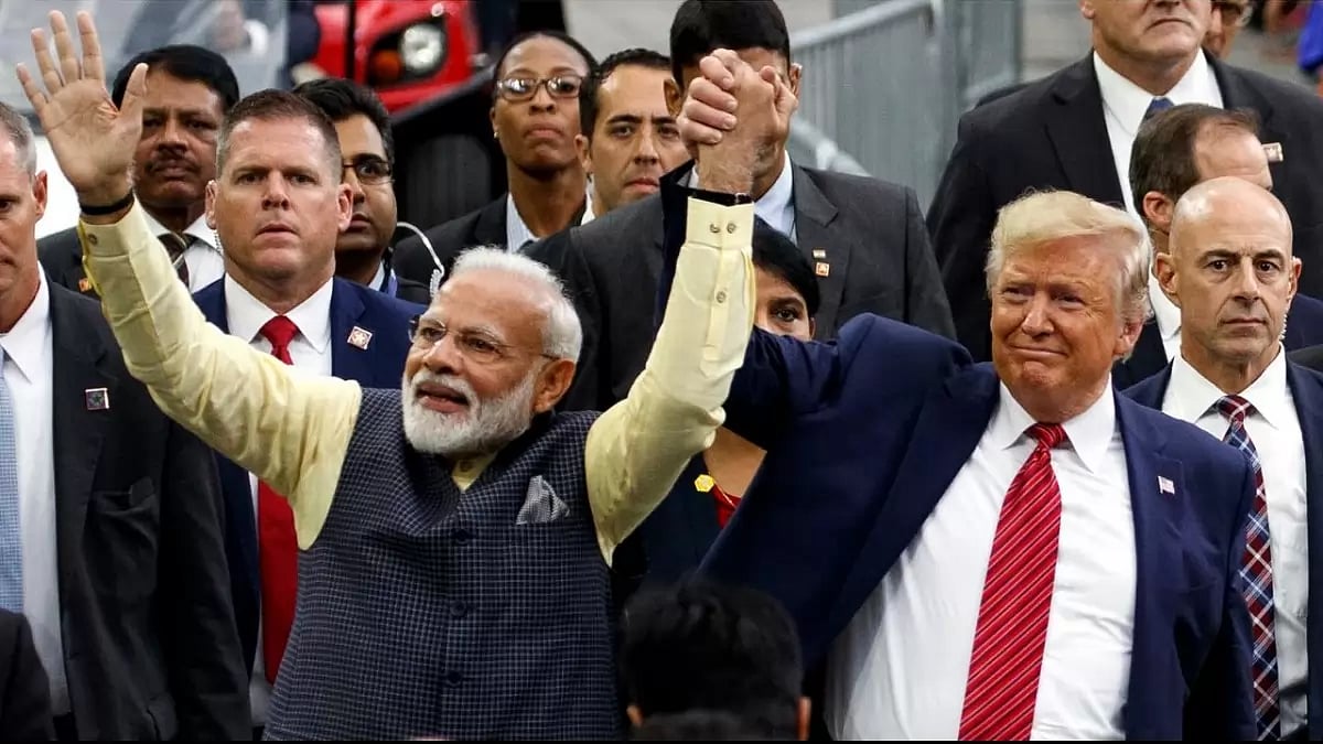 PM Modi with former US President Donald Trump in 2019