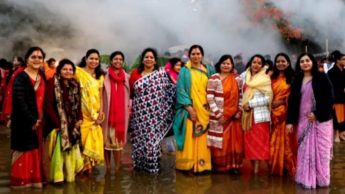 Indian-Americans celebrating Chhath Puja in US
