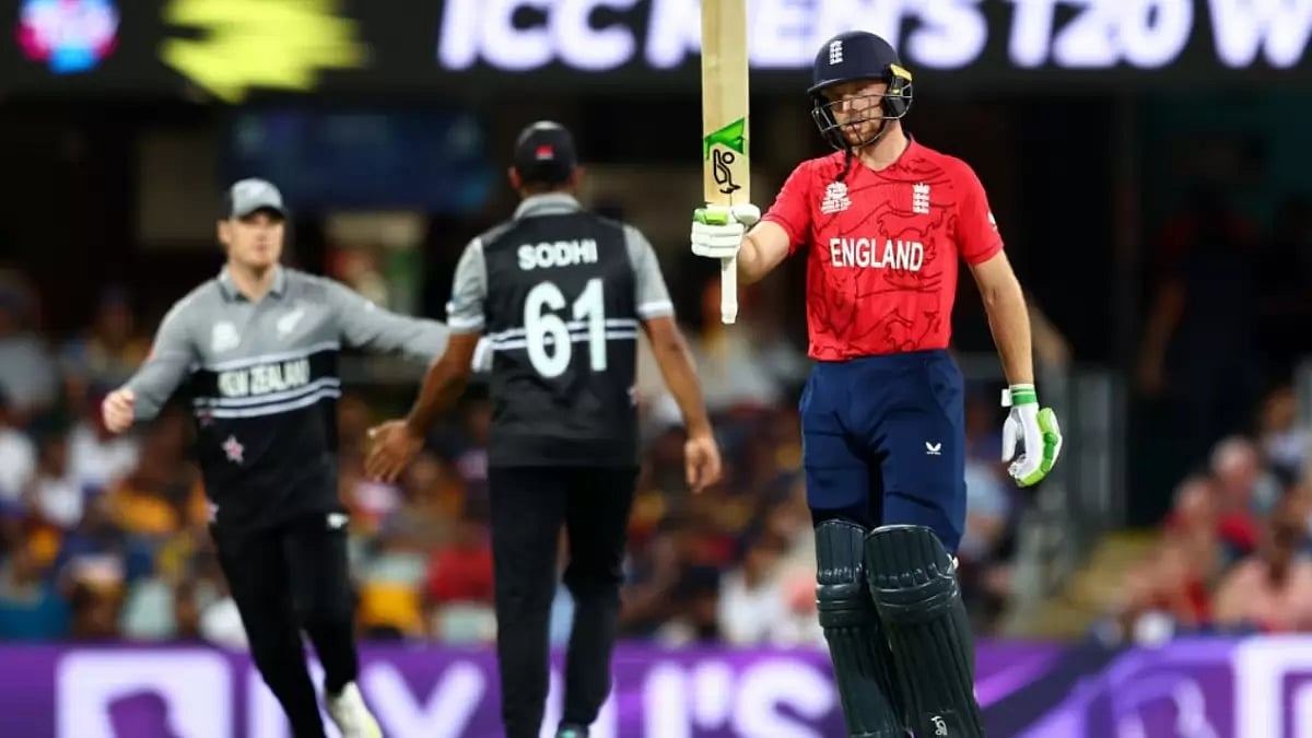 England's Jos Buttler scored a valiant half-century.