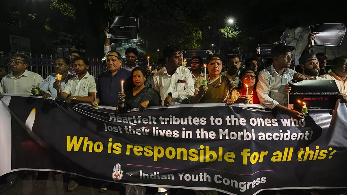 Tribute to Morbi bridge collapse victims 