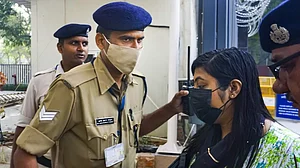 Anubrata Mondals daughter Sukanya at ED office