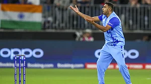 Indian off-spinner Ravichandran Ashwin reacts after Kohli drops Aiden Markram.