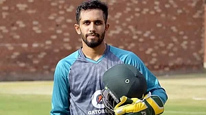 File : Mohammad Haris has played only one T20 international, against England in Lahore in September.