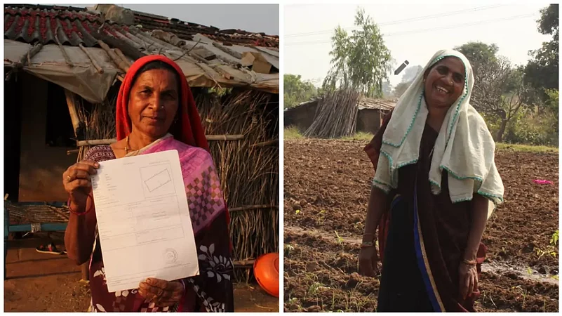 Bhanubhai Bahratben (left) and Sitaben Ramubhai are some of the tribal women in Gujarat