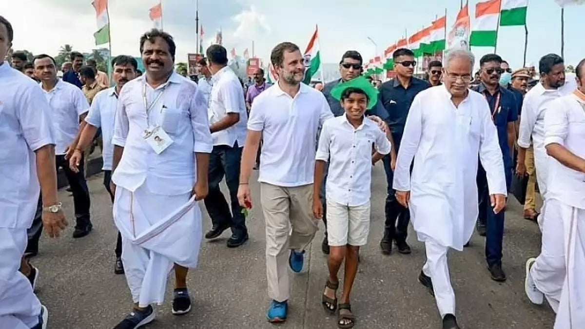 Congress leader Rahul Gandhi at Bharat Jodo Yatra
