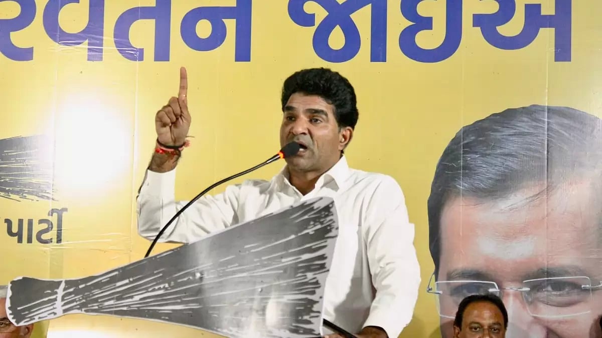 AAPs Gujarat CM candidate Isudan Gadhvi