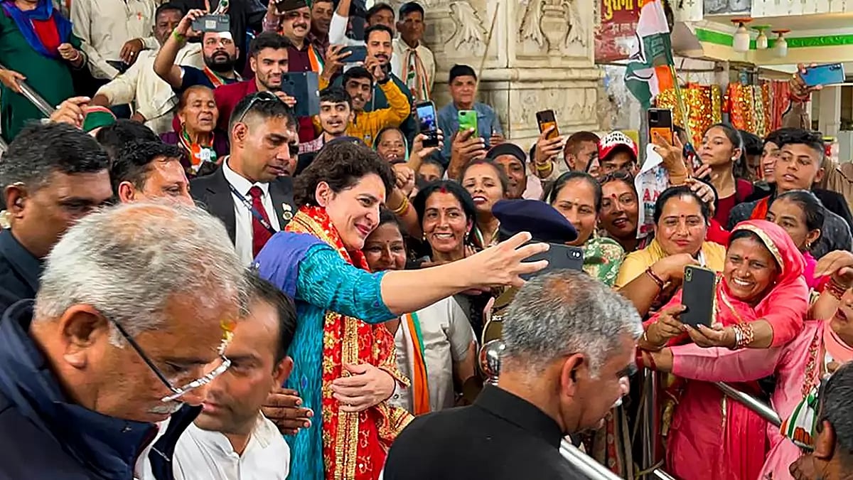 Priyanka Gandhi Vadra in Kangra 