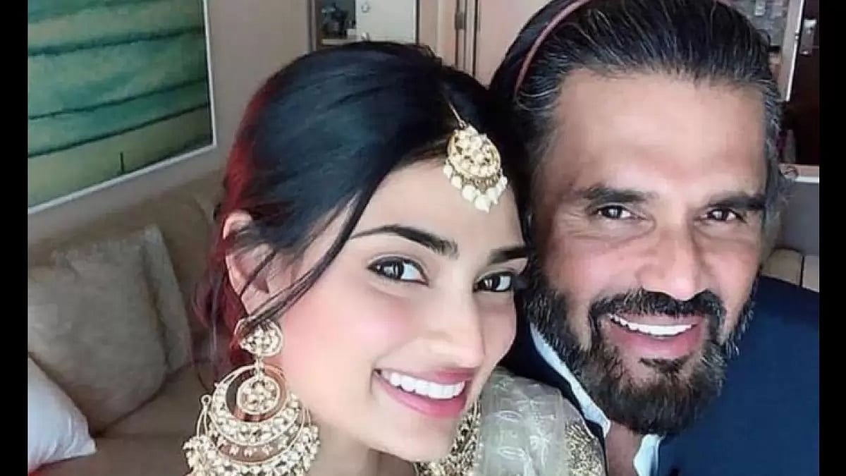 Athiya Shetty and Suniel Shetty 