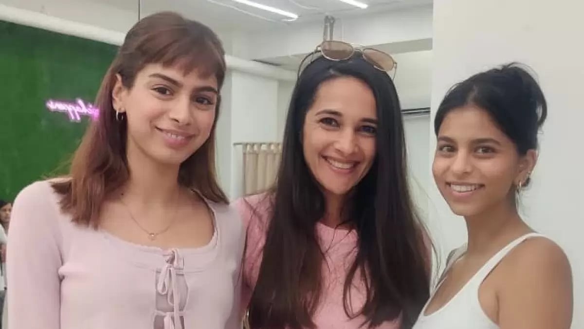 Tara Sharma With Khushi Kapoor, Suhana Khan