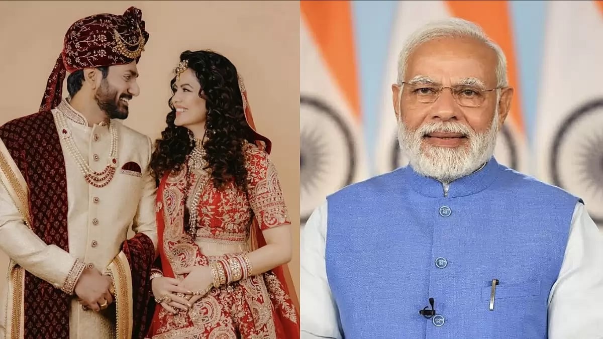 Mithoon Sharma, Palak Muchhal and PM Modi 