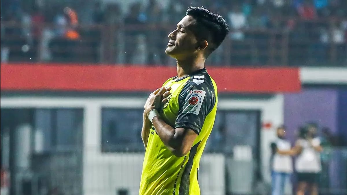 Hyderabad FC attacker Mohammad Yasir scored the second goal of his ISL campaign. 