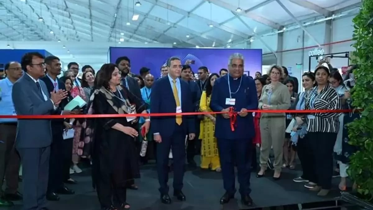 Union Environment Minister Bhupender Yadav inaugurating the India pavilion at COP27 in Egypt