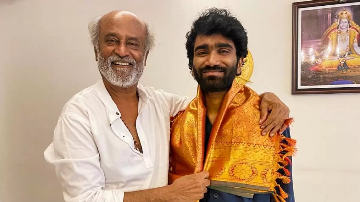 Rajinikanth with Pradeep Ranganthan