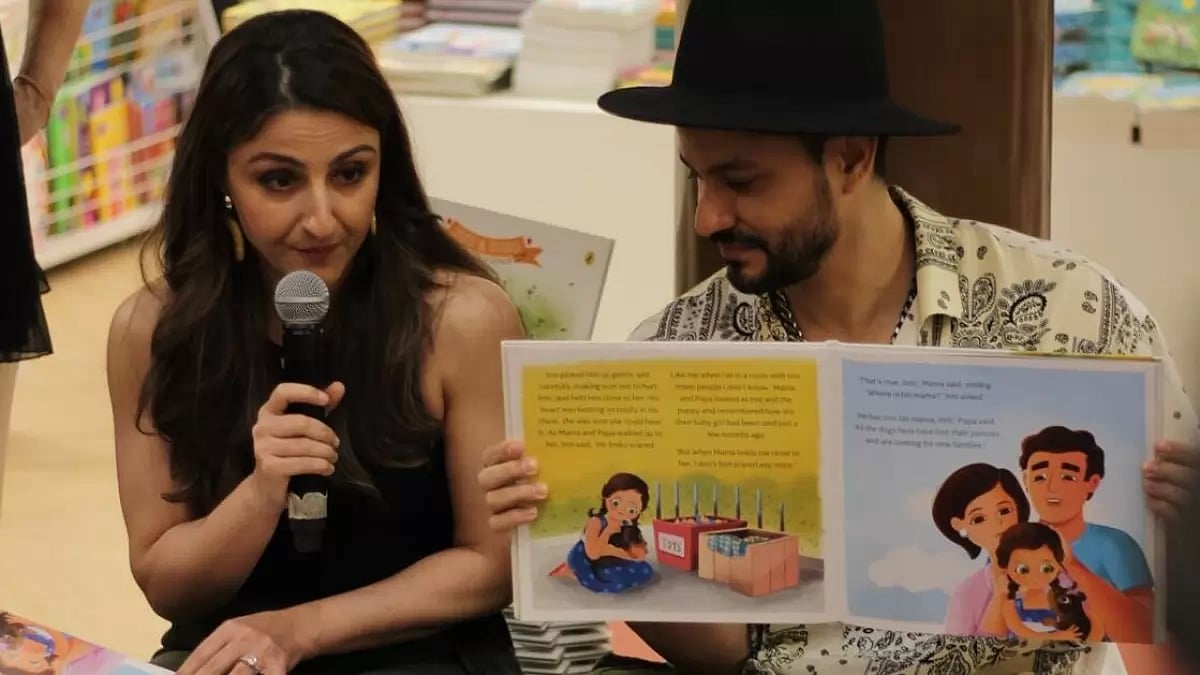 Soha Ali Khan And Kunal Kemmu Reading Out 'Inni And Bobo Find Each Other'