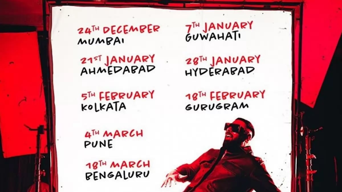 'Badshah' India Tour