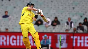 Steve Smith was eventually given out by the umpire.