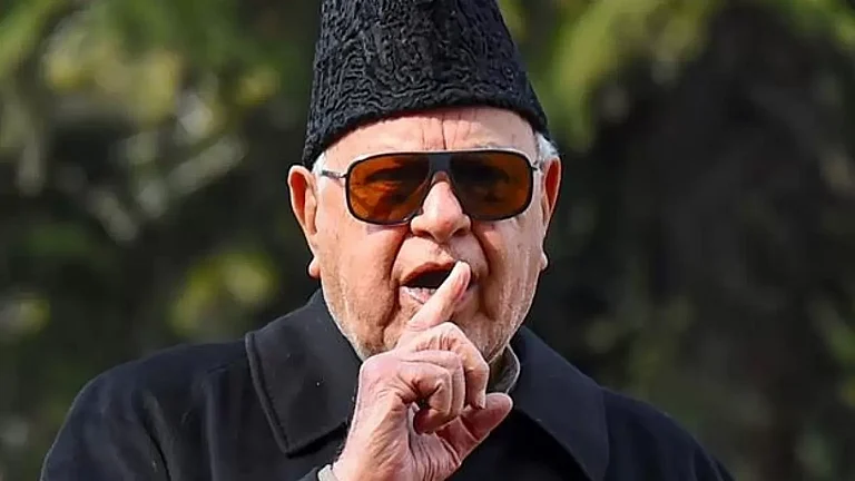 National Conference president Farooq Abdullah - null
