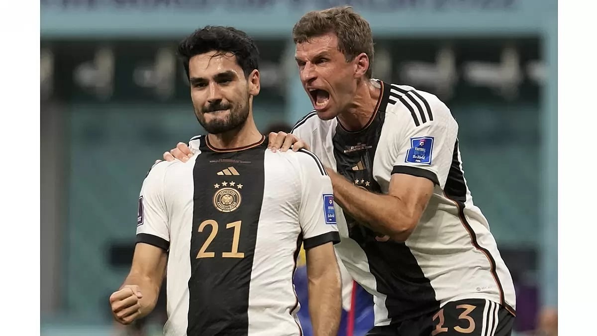 Germany play an in-form Spain who routed Costa Rica 7-0 in their opening group game.