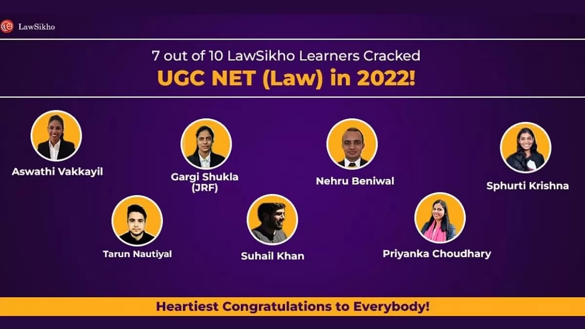 LawSikho students score big with UGC-NET (Law) exam