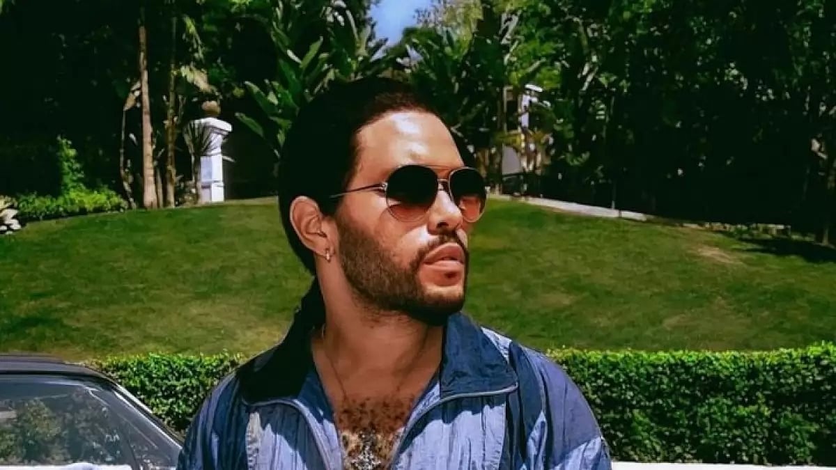 The Weeknd is seen babysitting a Cat