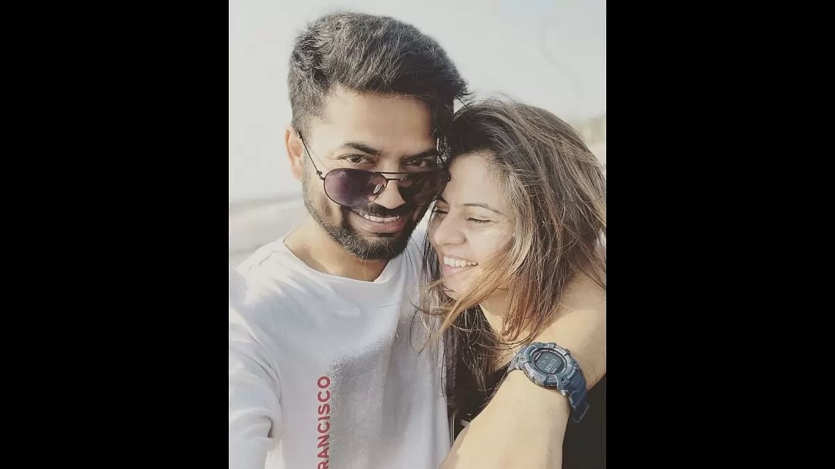 Rohit & his wife Shilpa