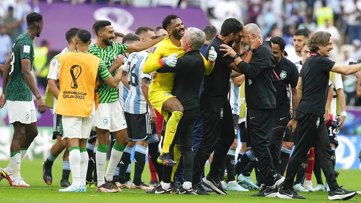Saudi Arabia's goalkeeper Mohammed Al-Owais was one of the stars players against Argentina.