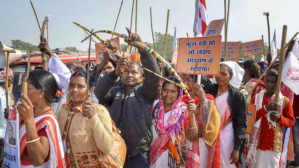 Tribal rally in Ranchi