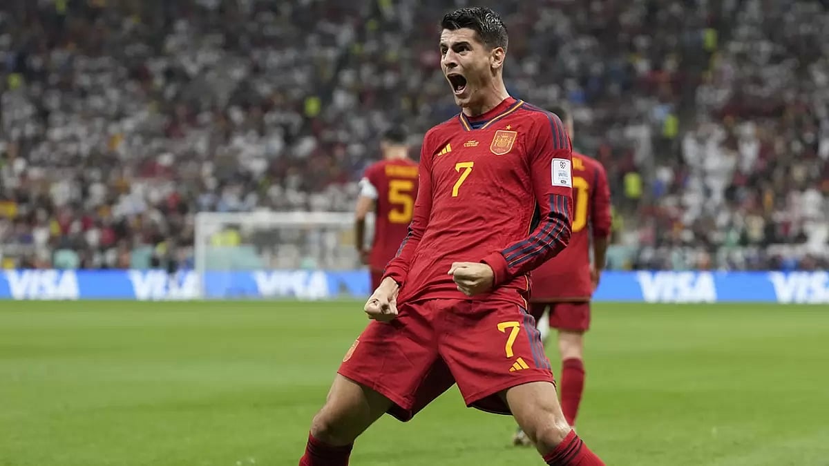 Spain striker Alvaro Morata has scored three goals in three games.