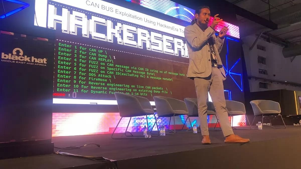 Vikas Chaudhary at Blackhat event