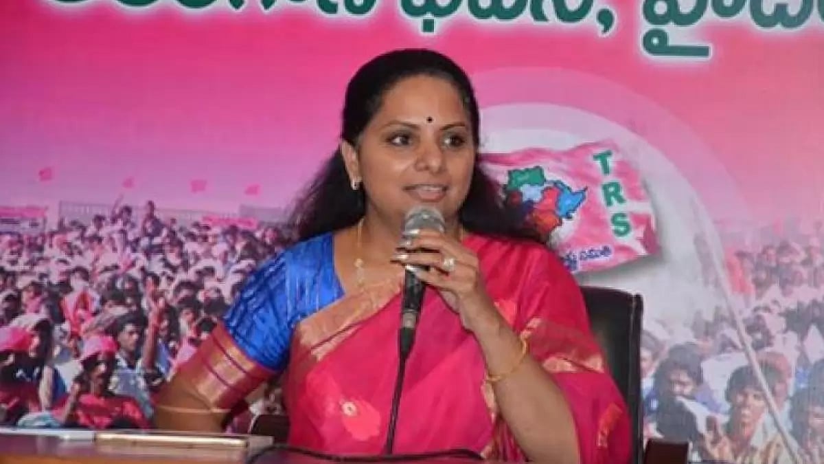 K Kavitha, daughter of Telangana CM KCR 