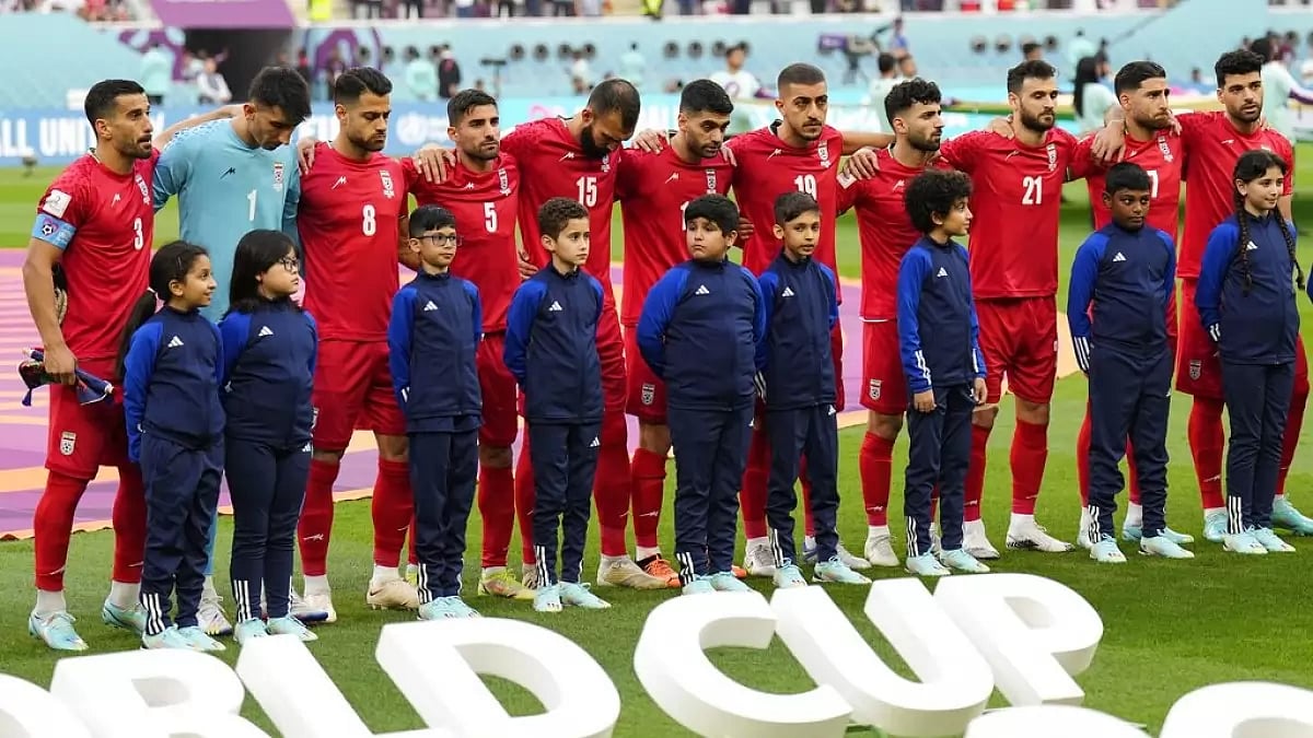 Iran players had refused to sing their national anthem before match against England.