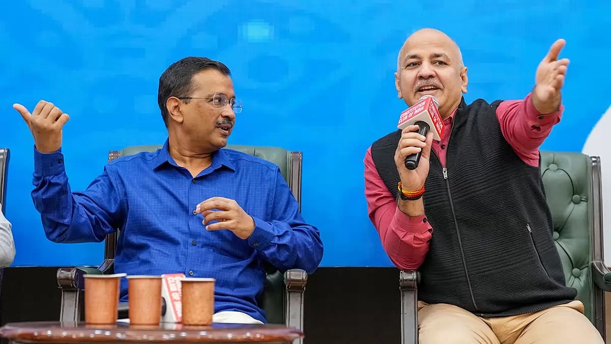Arvind Kejriwal at an event of Dilli ki Yogshala