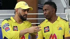 Dwayne Bravo is all ears to CSK captain MS Dhoni.