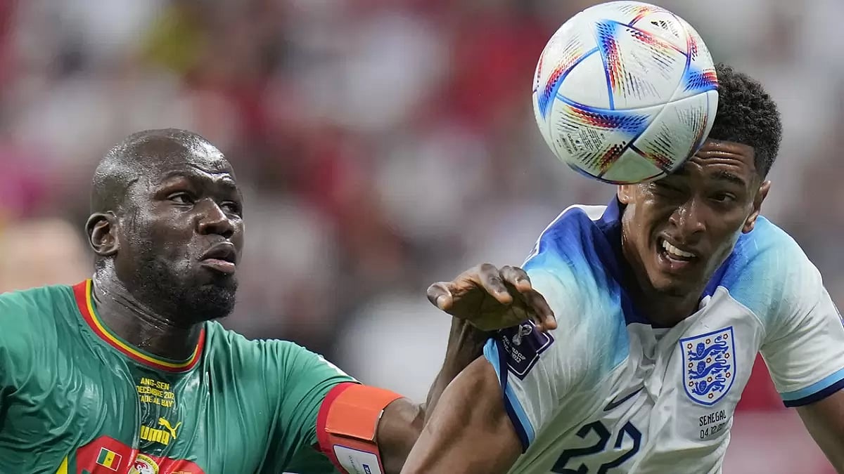 Jude Bellingham (R) has been phenomenal for England so far at FIFA WC 2022.