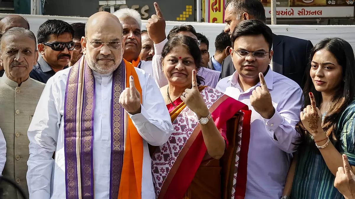 Gujarat elections: Amit Shah votes