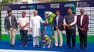 Odisha CM Naveen Patnaik was present at the Trophy tour kickoff.