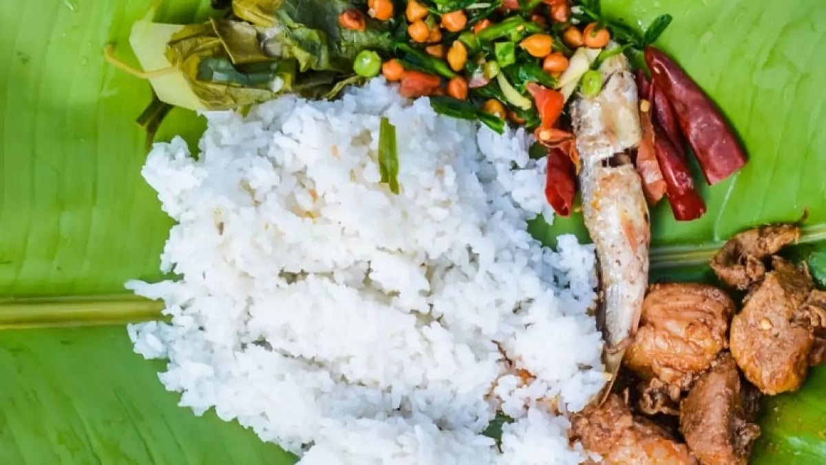 A traditional Naga meal