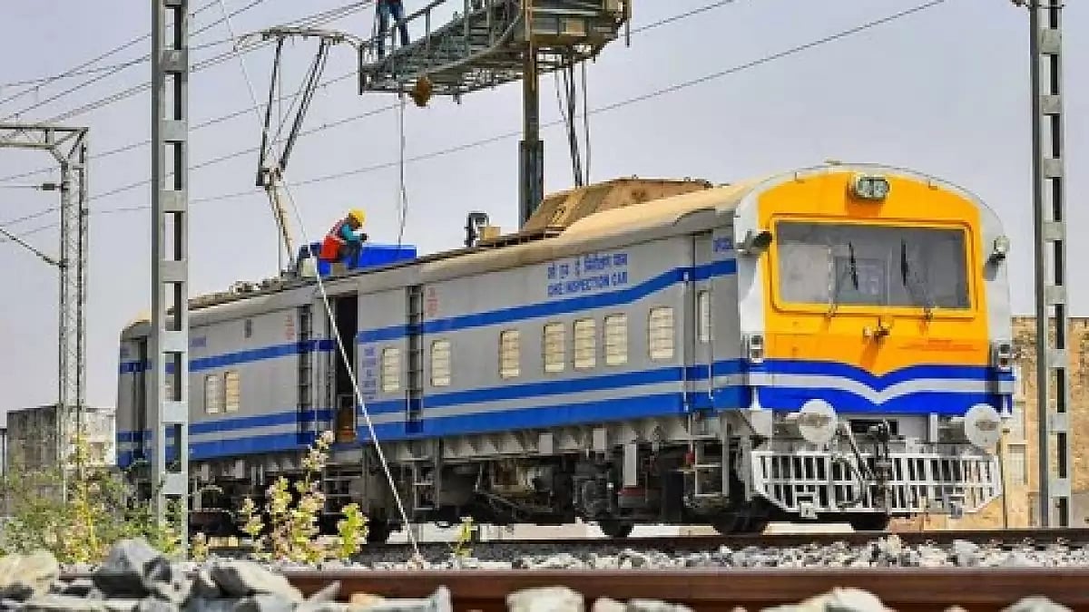 A rail blockade at Moynaguri in West Bengals Jalpaiguri district