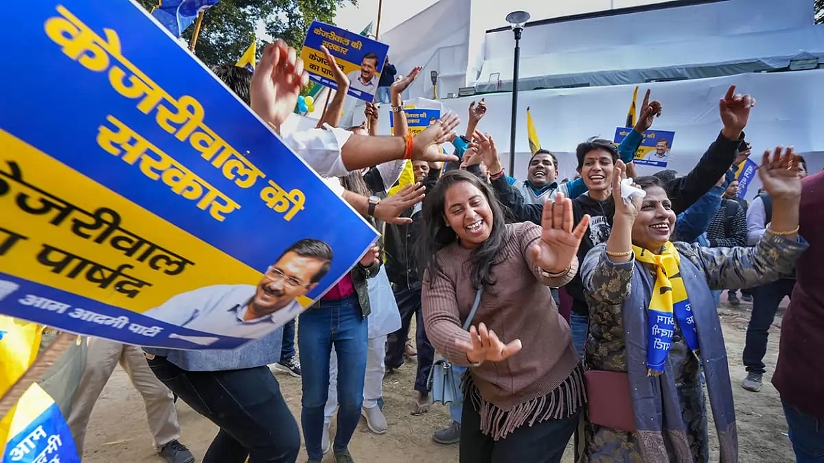 MCD polls: AAP celebrates victory