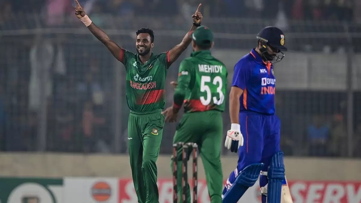 Skipper Rohit Sharma, who split his webbing while fielding, remained unbeaten on 51.