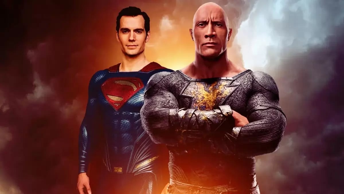 Henry Cavill As Superman And Dwayne Johnson As Black Adam