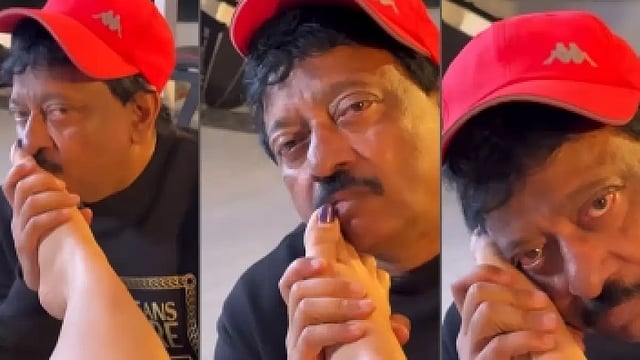 Ram Gopal Varma Licks, Kisses Actress Ashu Reddy's Feet, Video Goes Viral