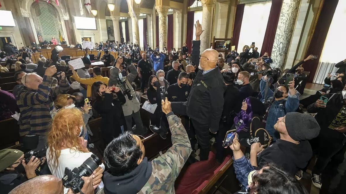 LA City Council Protests 