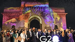 G20 delegates walk