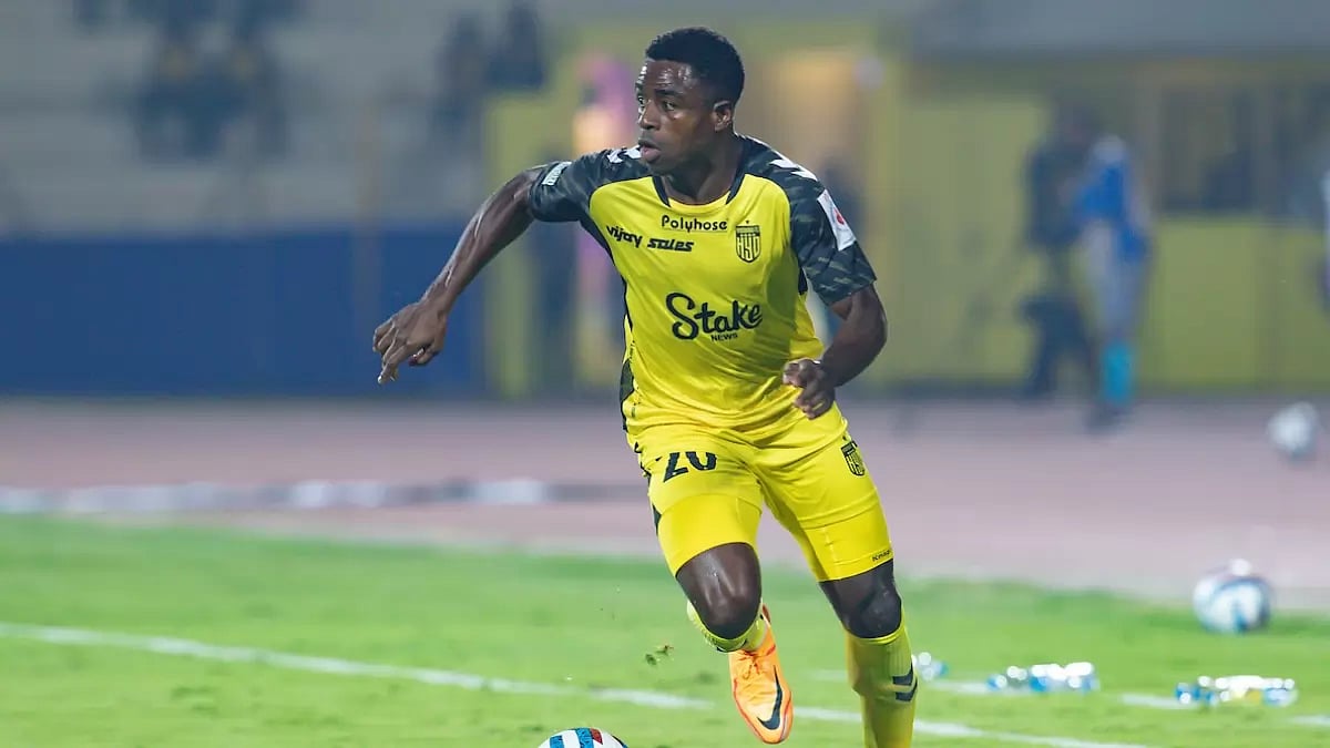 Ogbeche's Hyderabad FC are placed at the top of the ISL table after 10 games.