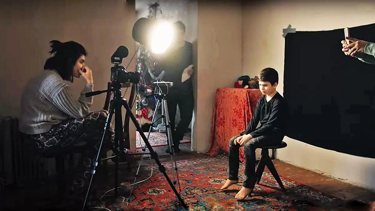 Caught in War: Screen grabs from The Earth is Blue as an Orange