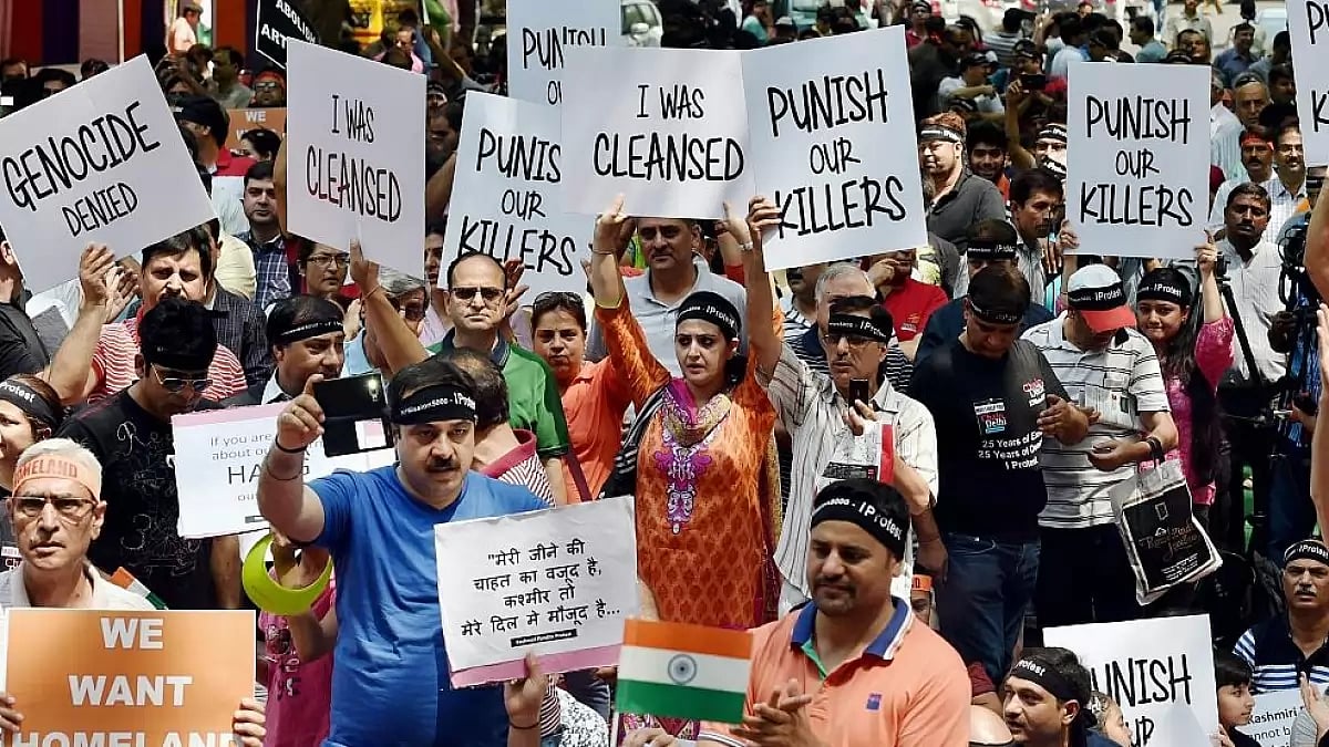 Kashmiri Pandits stage demonstrations