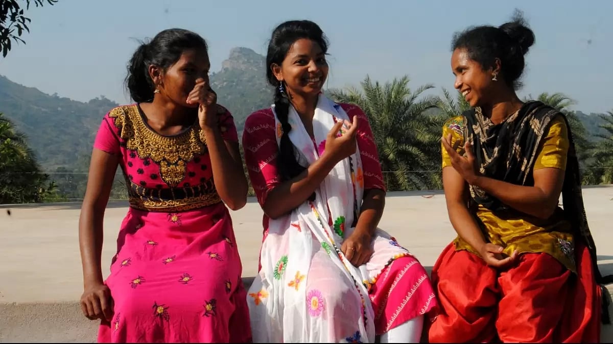 Sagarika (middle) protested against her marriage at the age of 14. She works against child marriage.