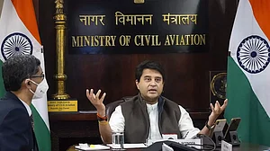Civil Aviation Minister Jyotiraditya Scindia