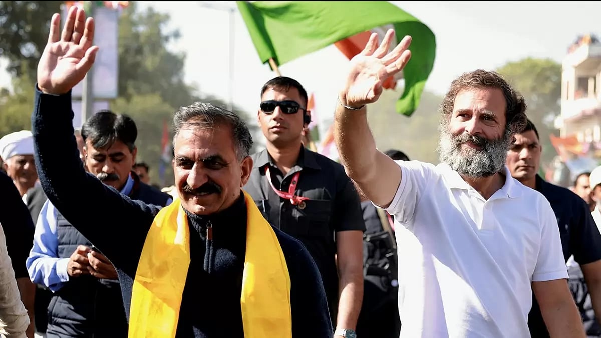 Bharat Jodo Yatra: Rahul Gandhi with Sukhvinder Singh Sukhu